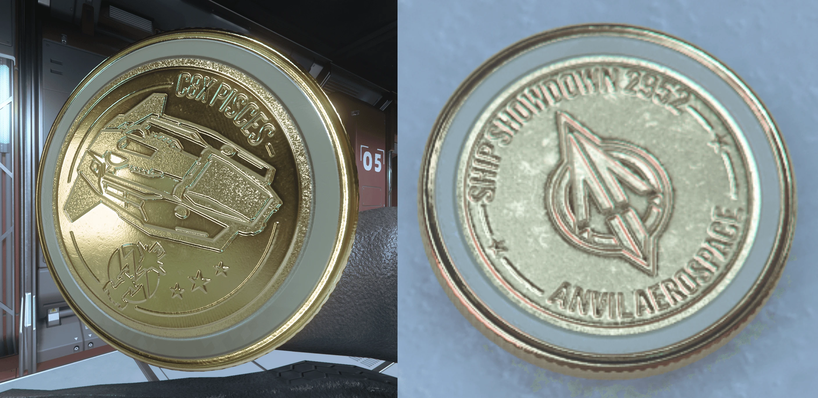 Ship Showdown '52 C8X Pisces Coin